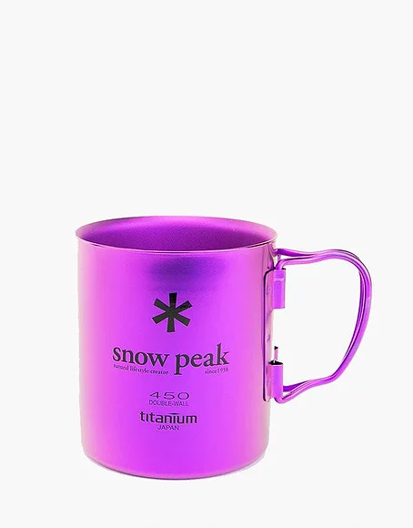 SNOW PEAK TITANIUM DOUBLE WALL 450ML (PURPLE)